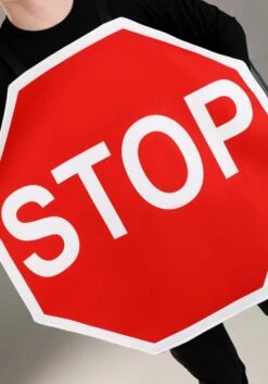 Stop Sign Costume For Adults -Halloween Costumes Shop adult stop sign costume alt 2