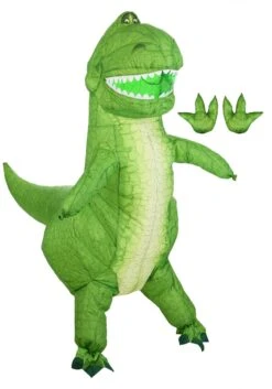 Disney Toy Story Rex Inflatable Costume For Adults -Halloween Costumes Shop adult toy story rex inflatable costume alt 12