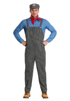 Men's Train Engineer Costume -Halloween Costumes Shop adult train engineer costume 2