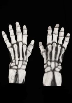 White Skeleton Claw Gloves For Adults