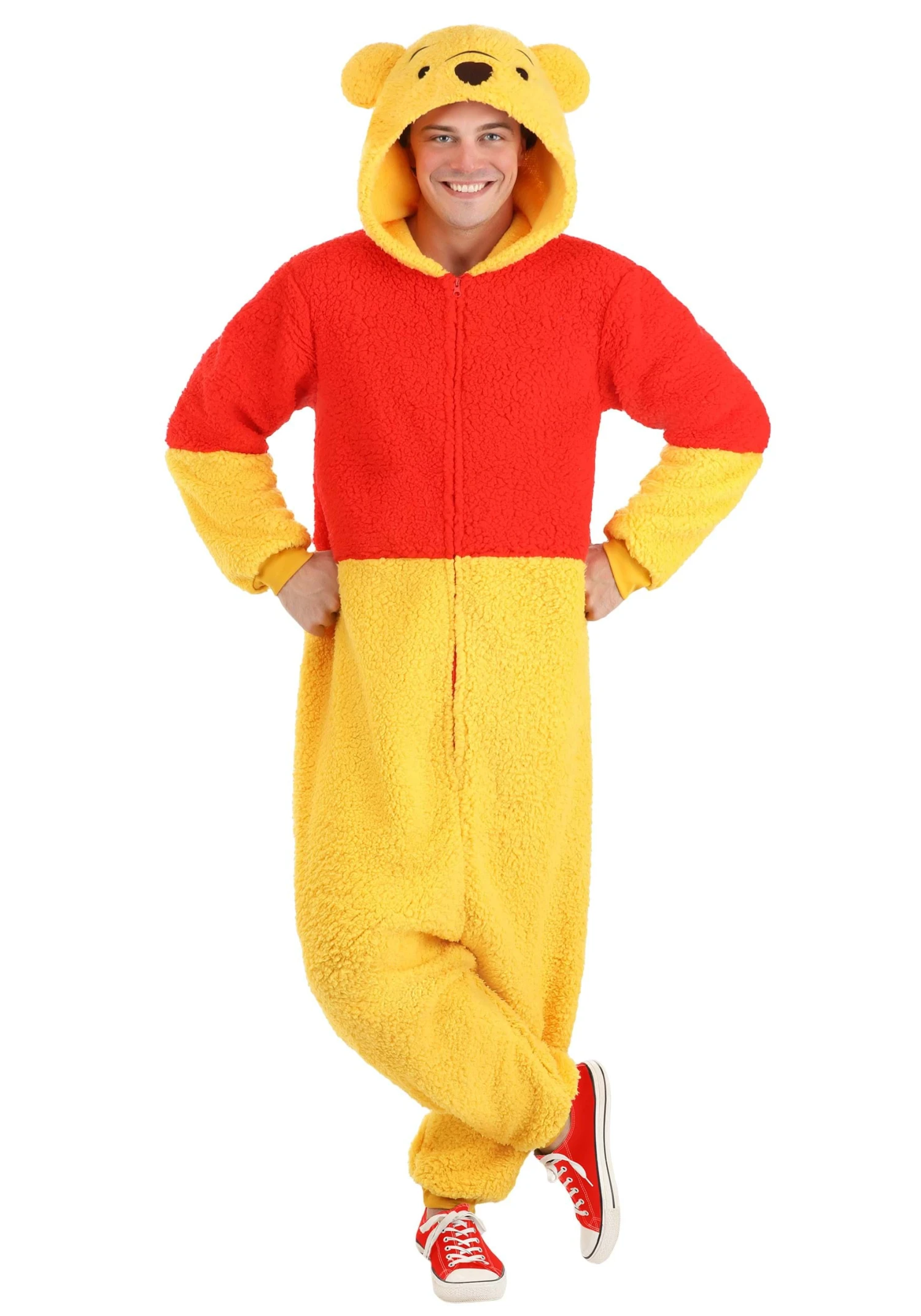 Winnie The Pooh Sherpa Onesie For Adults 1 Winnie The Pooh Sherpa Onesie For Adults