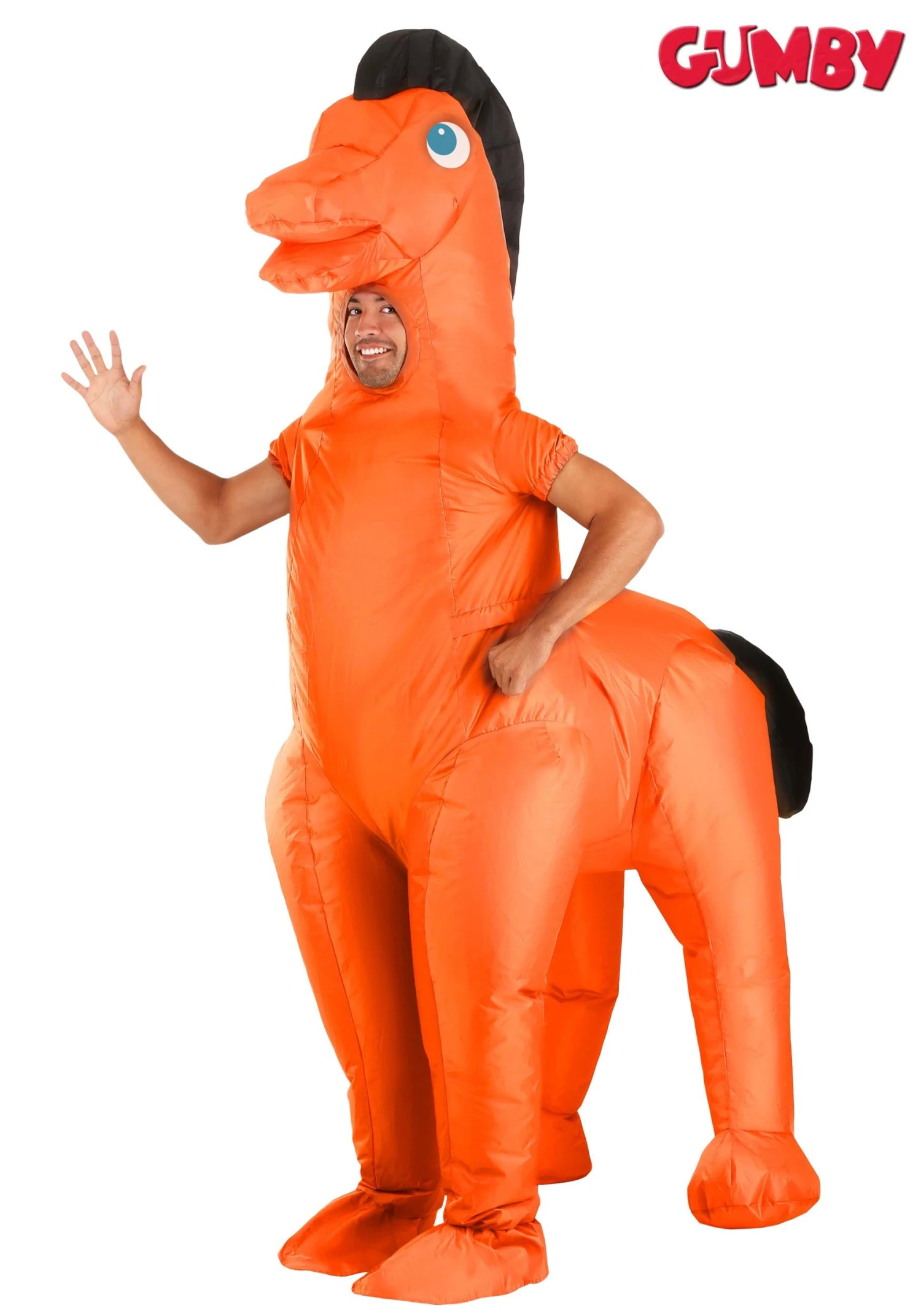 Adult Inflatable Gumby Pokey Costume 1 Adult Inflatable Gumby Pokey Costume