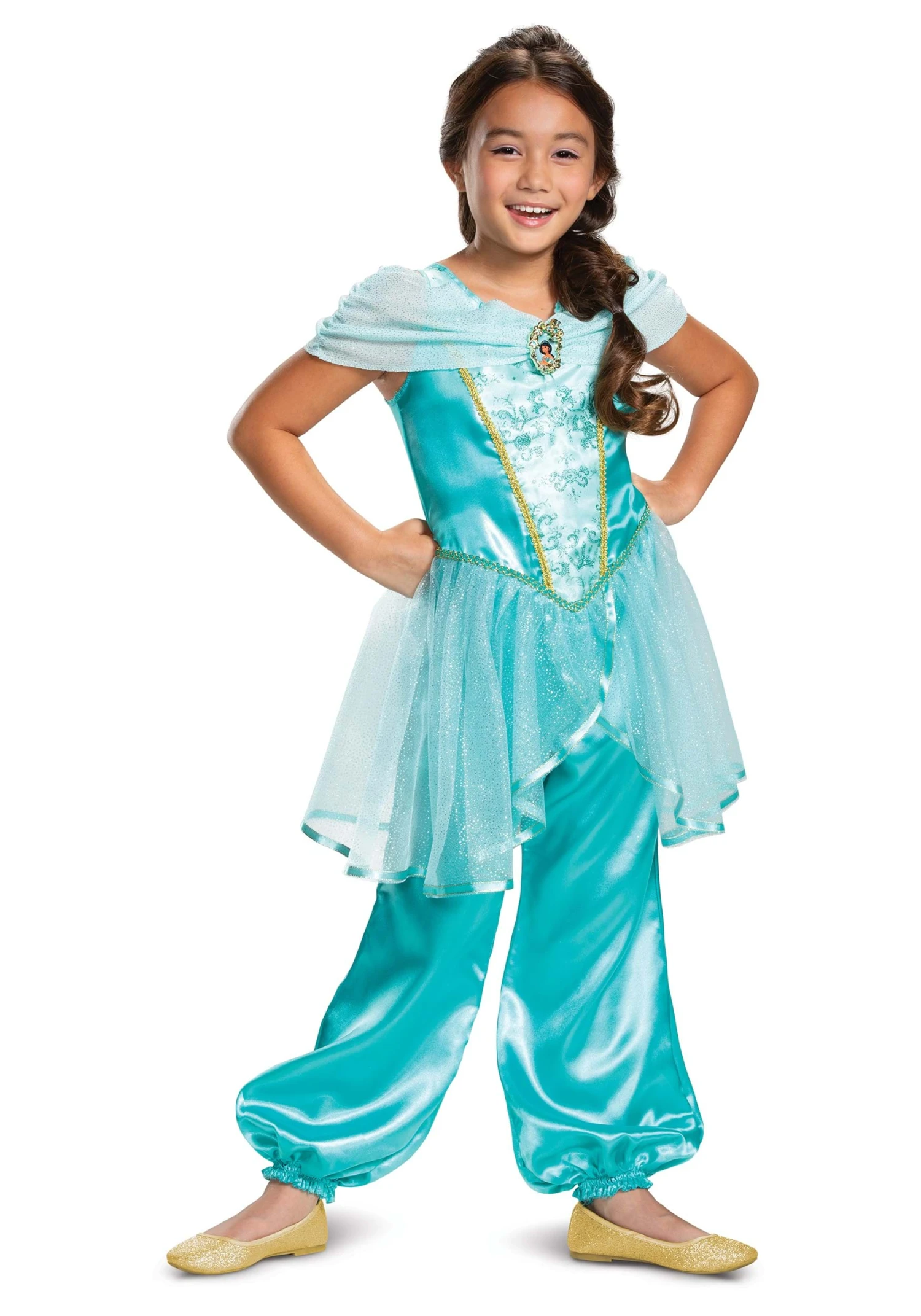 Disguise Aladdin Girls Jasmine Classic Costume 1 Disguise Aladdin Girls Jasmine Classic Costume