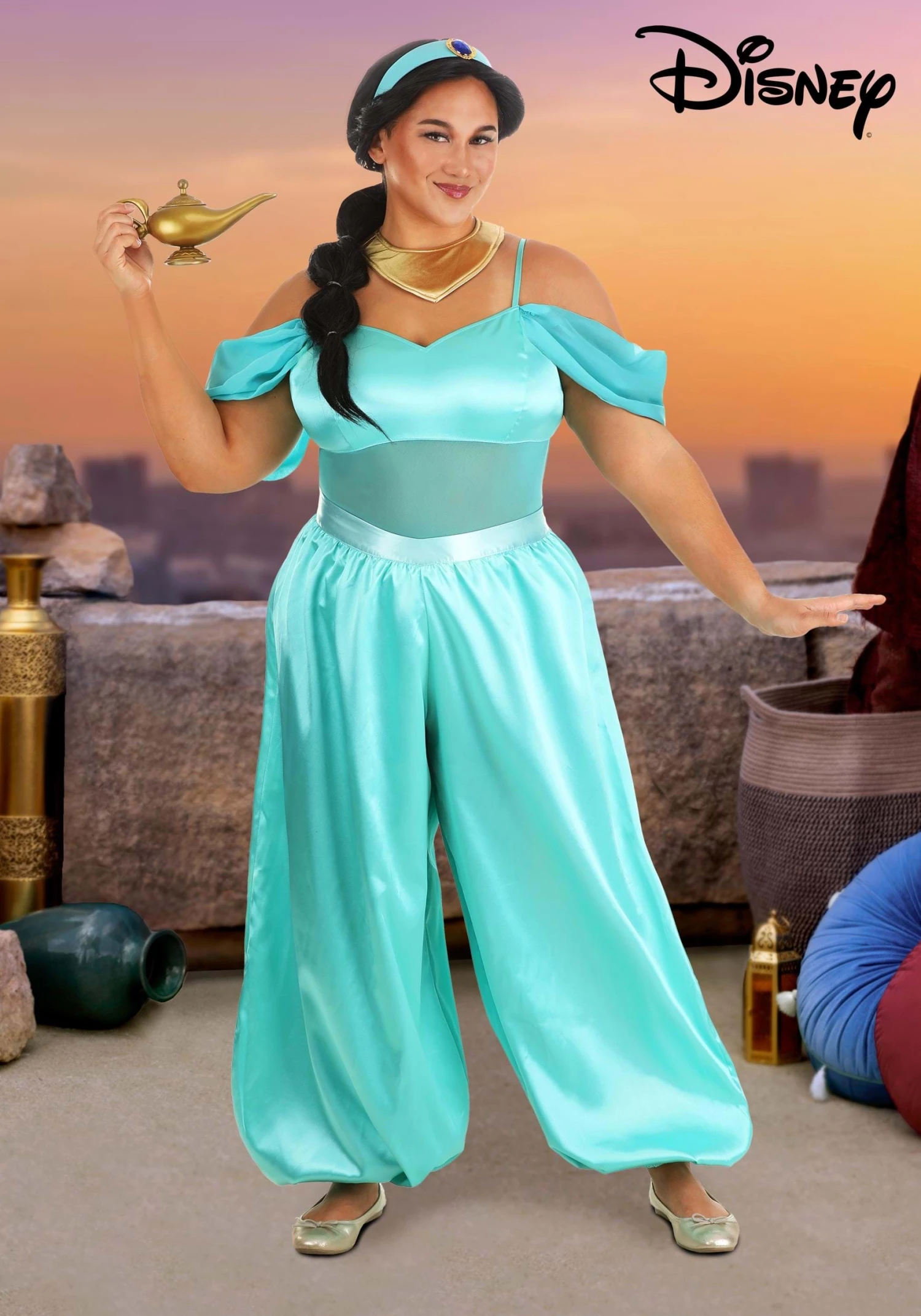 Disney Aladdin Plus Size Jasmine Costume For Women 1 Disney Aladdin Plus Size Jasmine Costume For Women