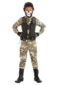 Child Battle Soldier Costume -Halloween Costumes Shop battle soldier alt 2