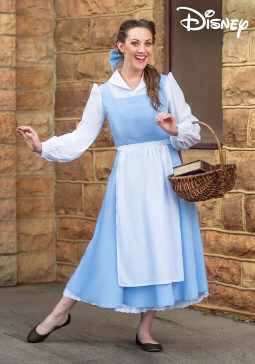 Belle Blue Dress Costume For Women From Disney's Beauty And The Beast