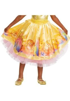 Disguise Beauty And The Beast Deluxe Girl's Belle Costume For Todders -Halloween Costumes Shop beauty and the beast deluxe toddler belle costume alt 3