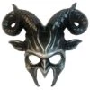 Black Demon Mask Costume Accessory