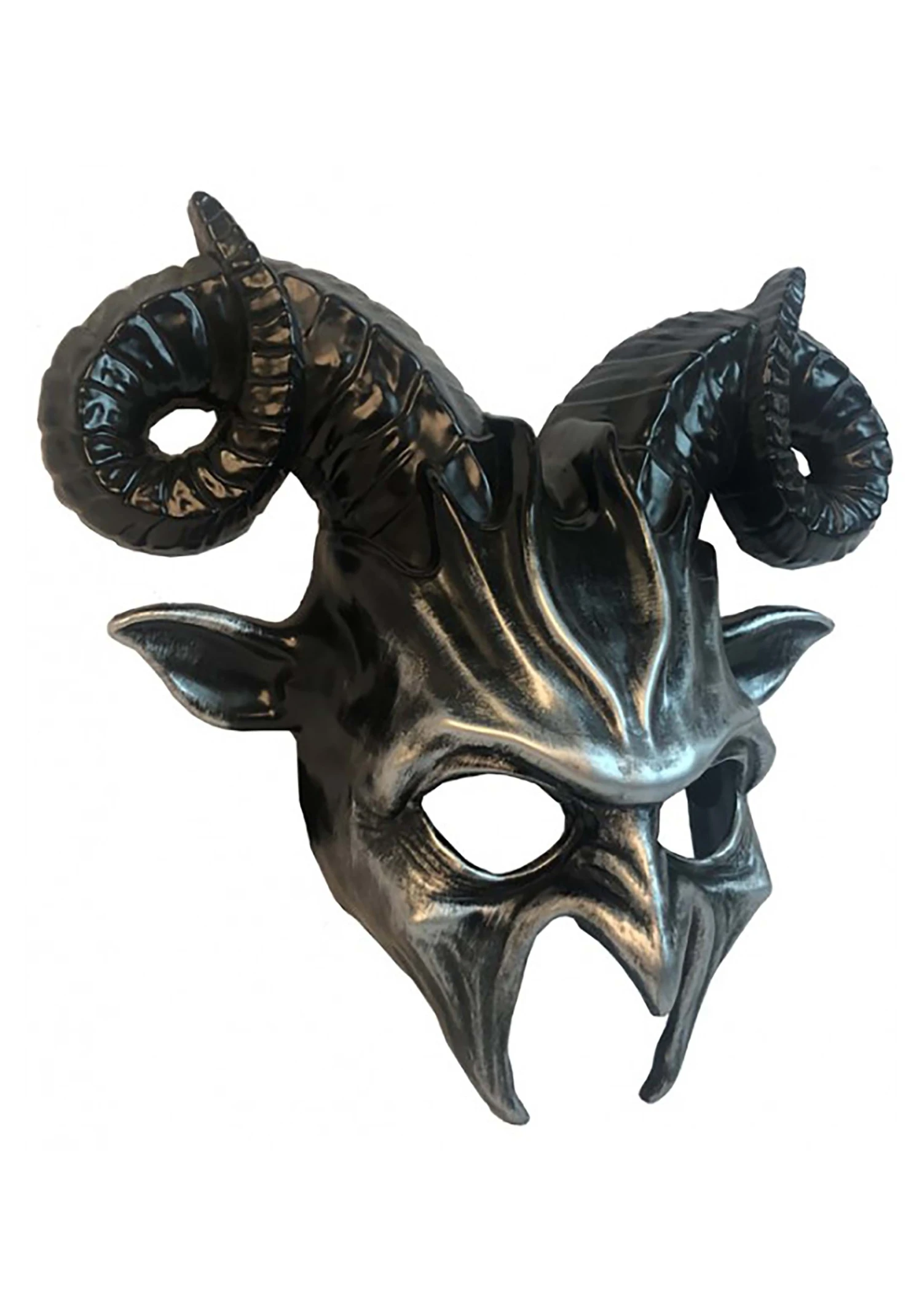Black Demon Mask Costume Accessory 3 Black Demon Mask Costume Accessory - Image 3