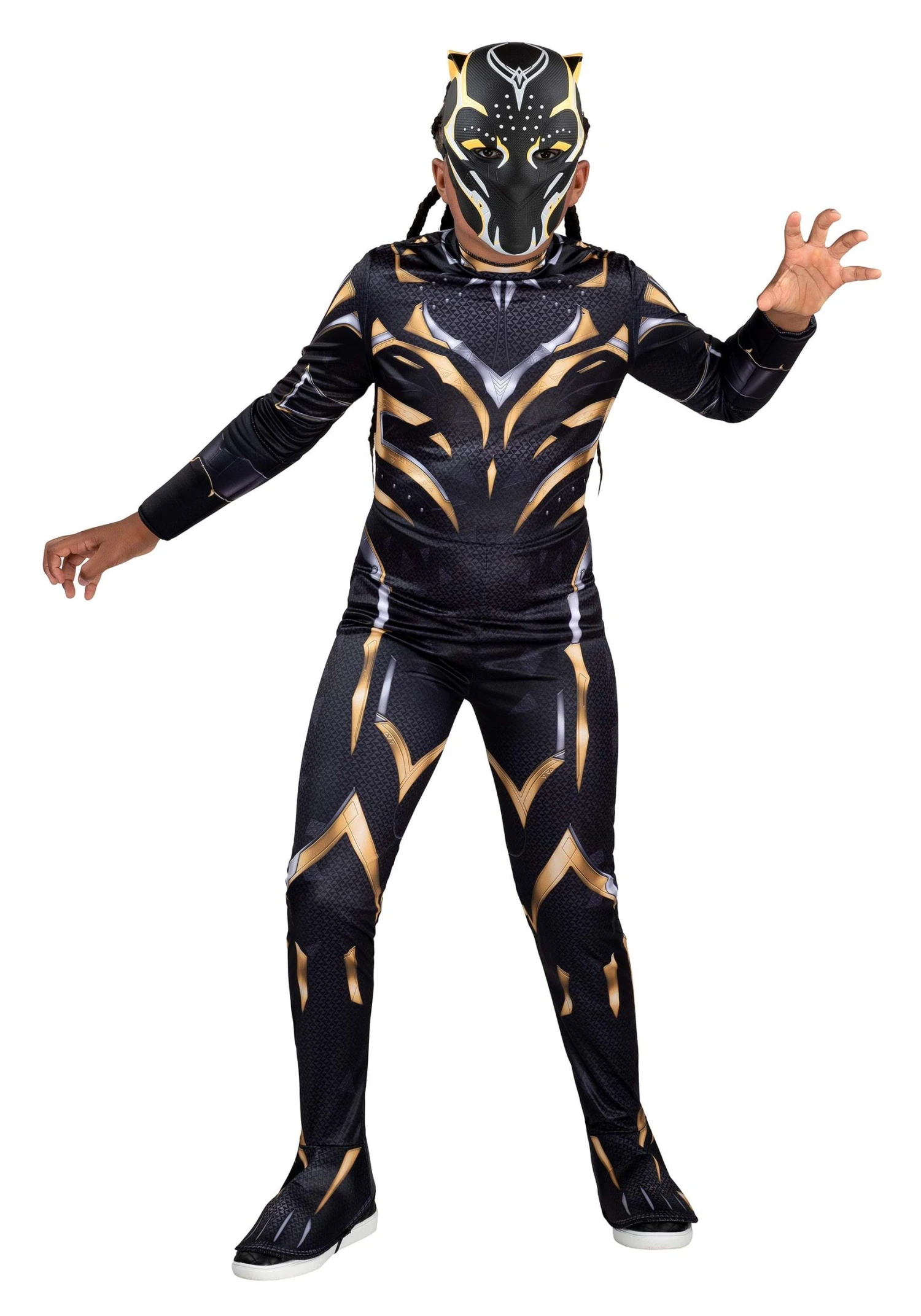 JAZWARES Black Panther Girl's Shuri Black Panther Classic Costume 1 JAZWARES Black Panther Girl's Shuri Black Panther Classic Costume