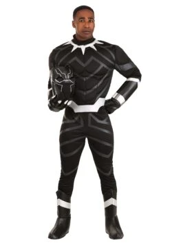 Black Panther Premium Costume For Men -Halloween Costumes Shop black panther mens premium costume alt 2