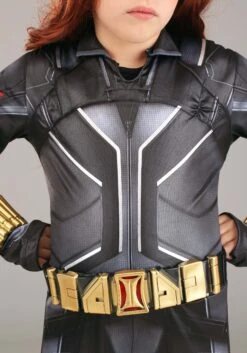 Black Widow Deluxe Costume For Kids -Halloween Costumes Shop black widow child deluxe costume alt 3