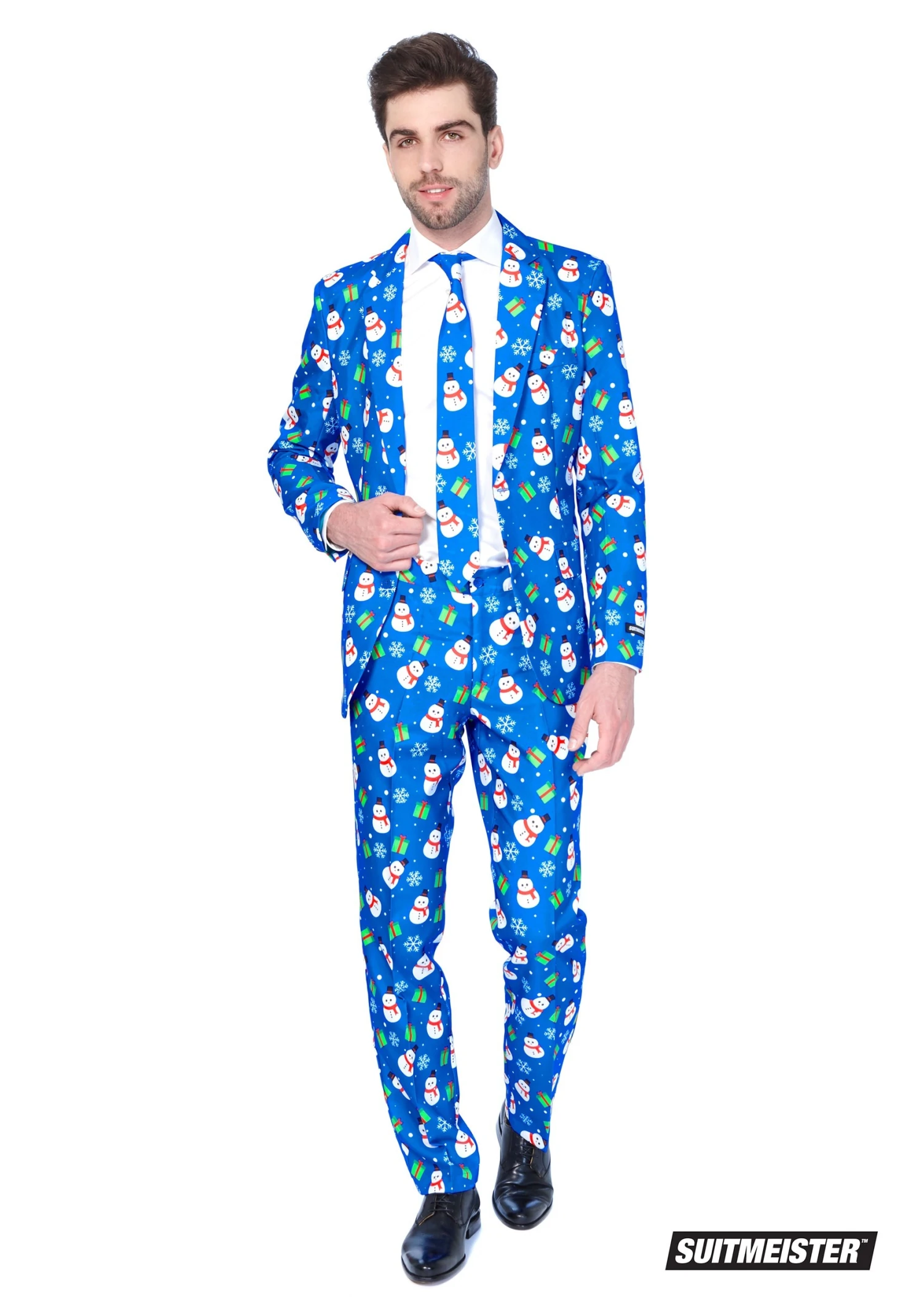 Suitmeister Blue Snowman Men's Suit 1 Suitmeister Blue Snowman Men's Suit