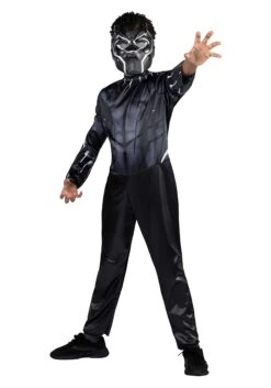 JAZWARES Black Panther Value Costume For Boys