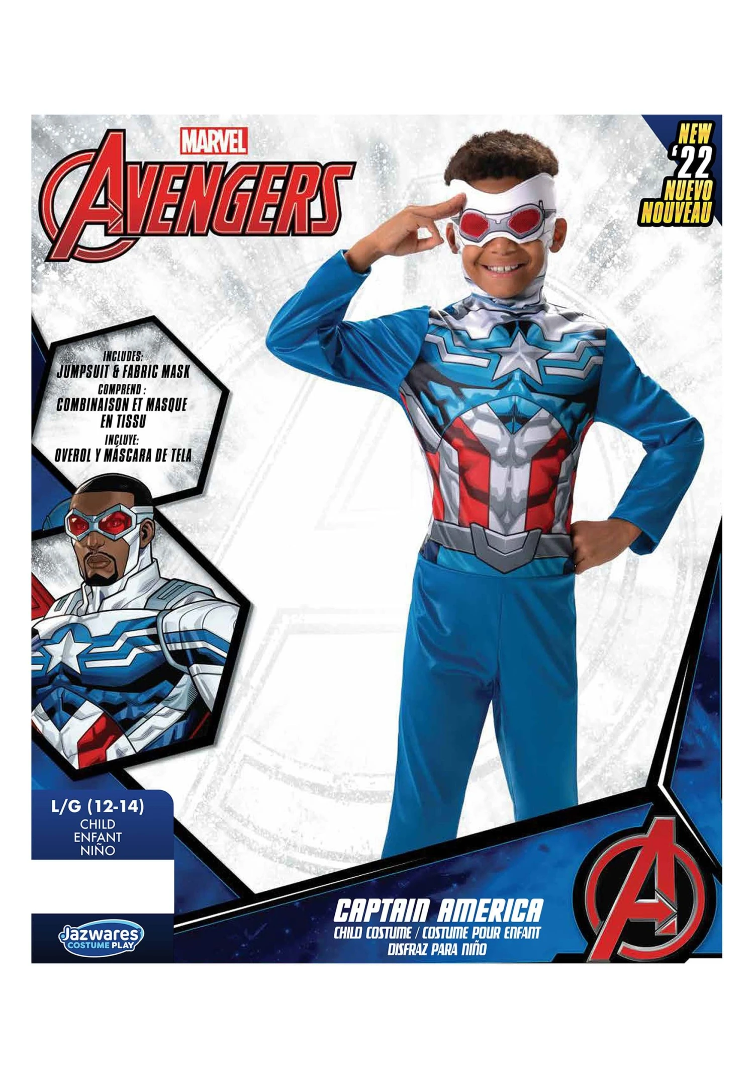 JAZWARES Captain America Falcon Costume For Boys 4 JAZWARES Captain America Falcon Costume For Boys - Image 4