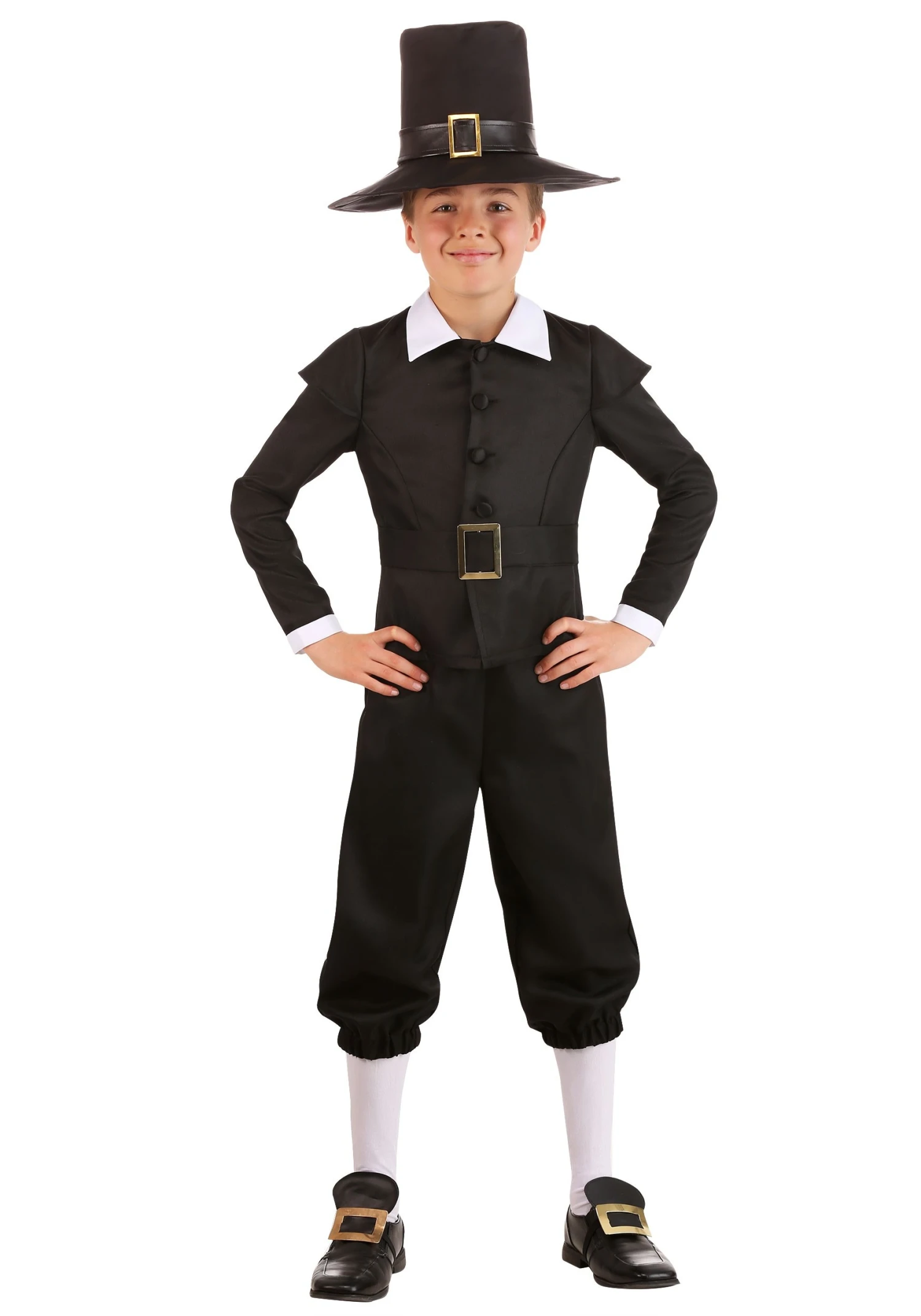 Boy's First Pilgrim Costume 1 Boy's First Pilgrim Costume