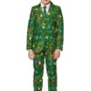 Opposuits Green Christmas Tree Light Up Suit For Boys