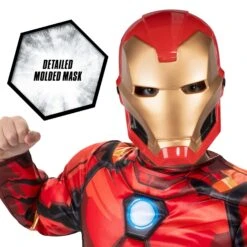 JAZWARES Boy's Marvel Iron Man Costume -Halloween Costumes Shop boys iron man costume 2
