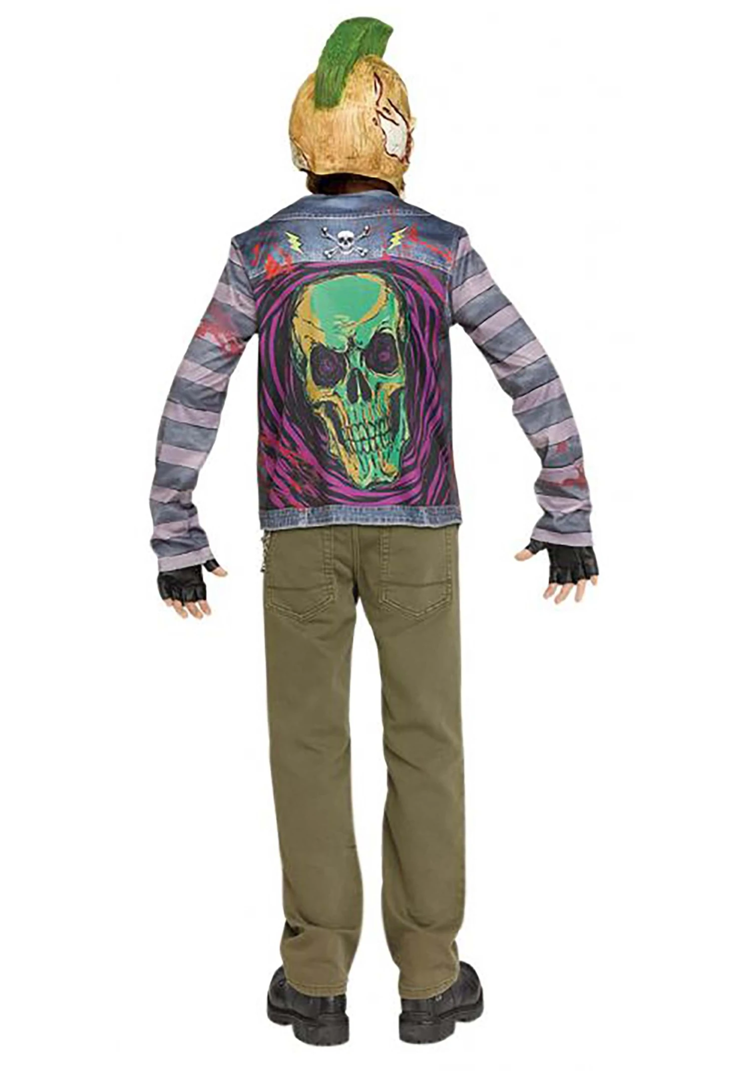 Fun World Punk Rock Zombie Costume For Boys 2 Fun World Punk Rock Zombie Costume For Boys - Image 2