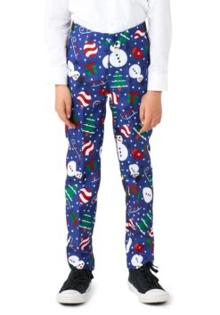 Suitmeister Christmas Snowman Boy's Blue Suit 9 Suitmeister Christmas Snowman Boy's Blue Suit -Halloween Costumes Shop boys suitmeister christmas snowman blue suit alt 4