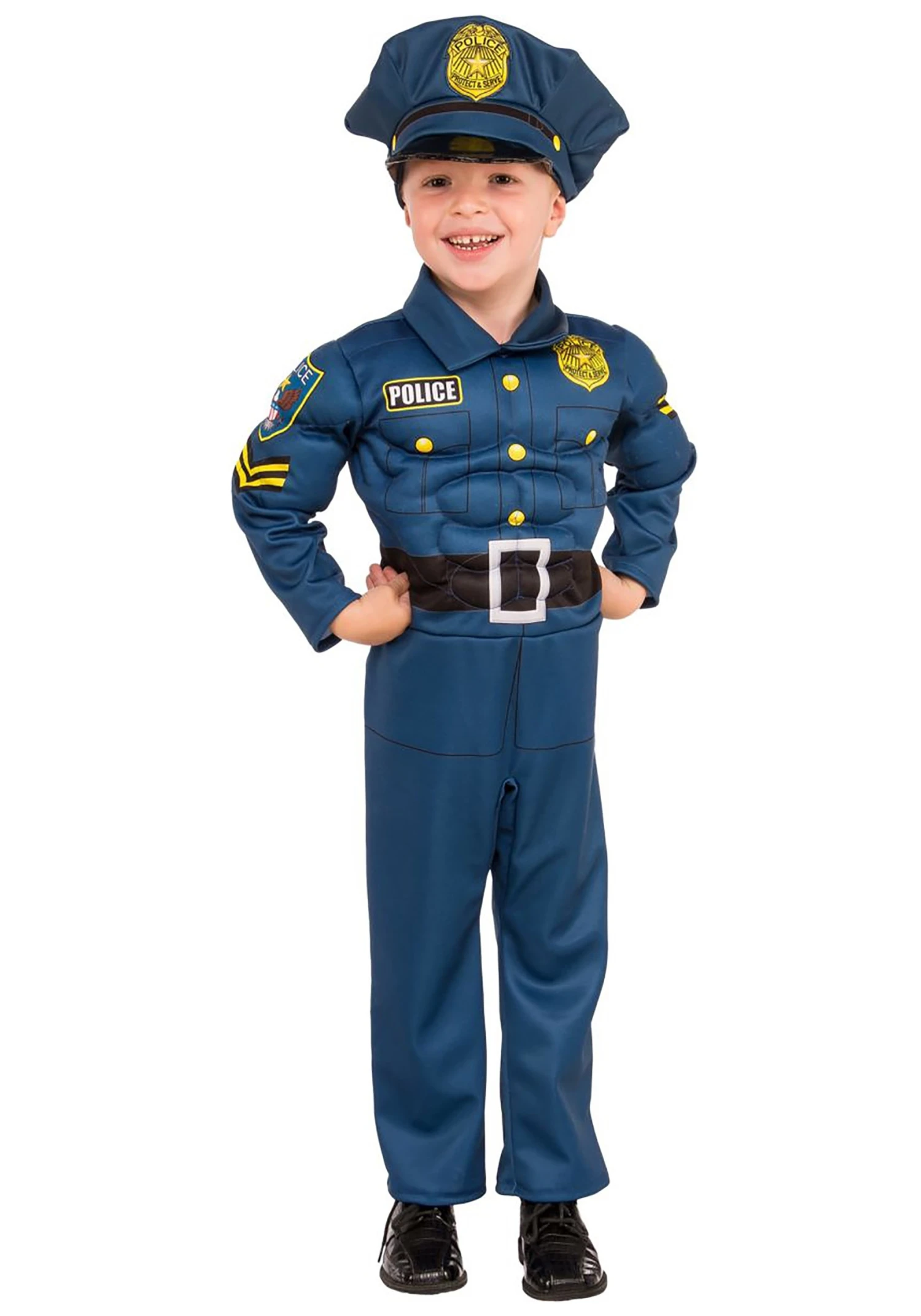 Top Cop Boy's Muscle Costume 1 Top Cop Boy's Muscle Costume