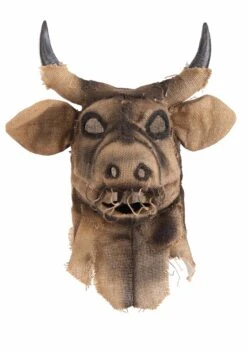 Bull Scarecrow Mouth Mover Mask -Halloween Costumes Shop bull scarecrow mouth mover mask alt 4