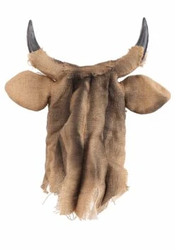 Bull Scarecrow Mouth Mover Mask -Halloween Costumes Shop bull scarecrow mouth mover mask alt 6