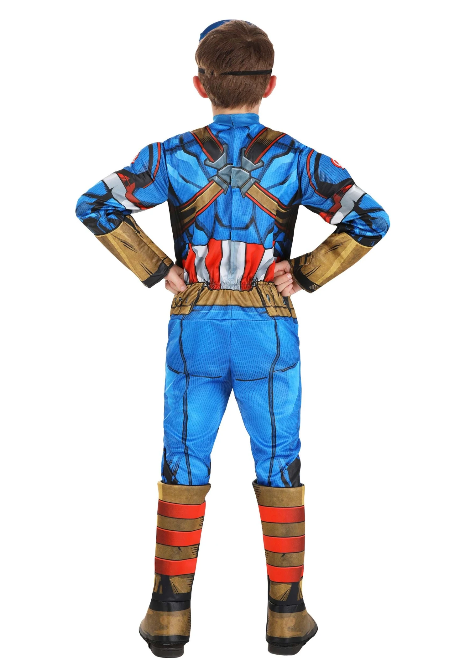 JAZWARES Boy's Captain America (Steve Rogers) Costume 3 JAZWARES Boy's Captain America (Steve Rogers) Costume - Image 3