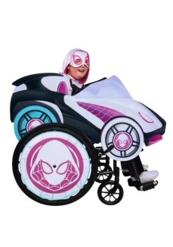 JAZWARES Kid's Adaptive Spider-Gwen Wheelchair Costume Accessory