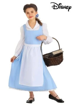Belle Blue Dress Costume For Kids From Disney's Beauty And The Beast 12 Belle Blue Dress Costume For Kids From Disney's Beauty And The Beast -Halloween Costumes Shop child beauty and the beast belle blue dress alt 8