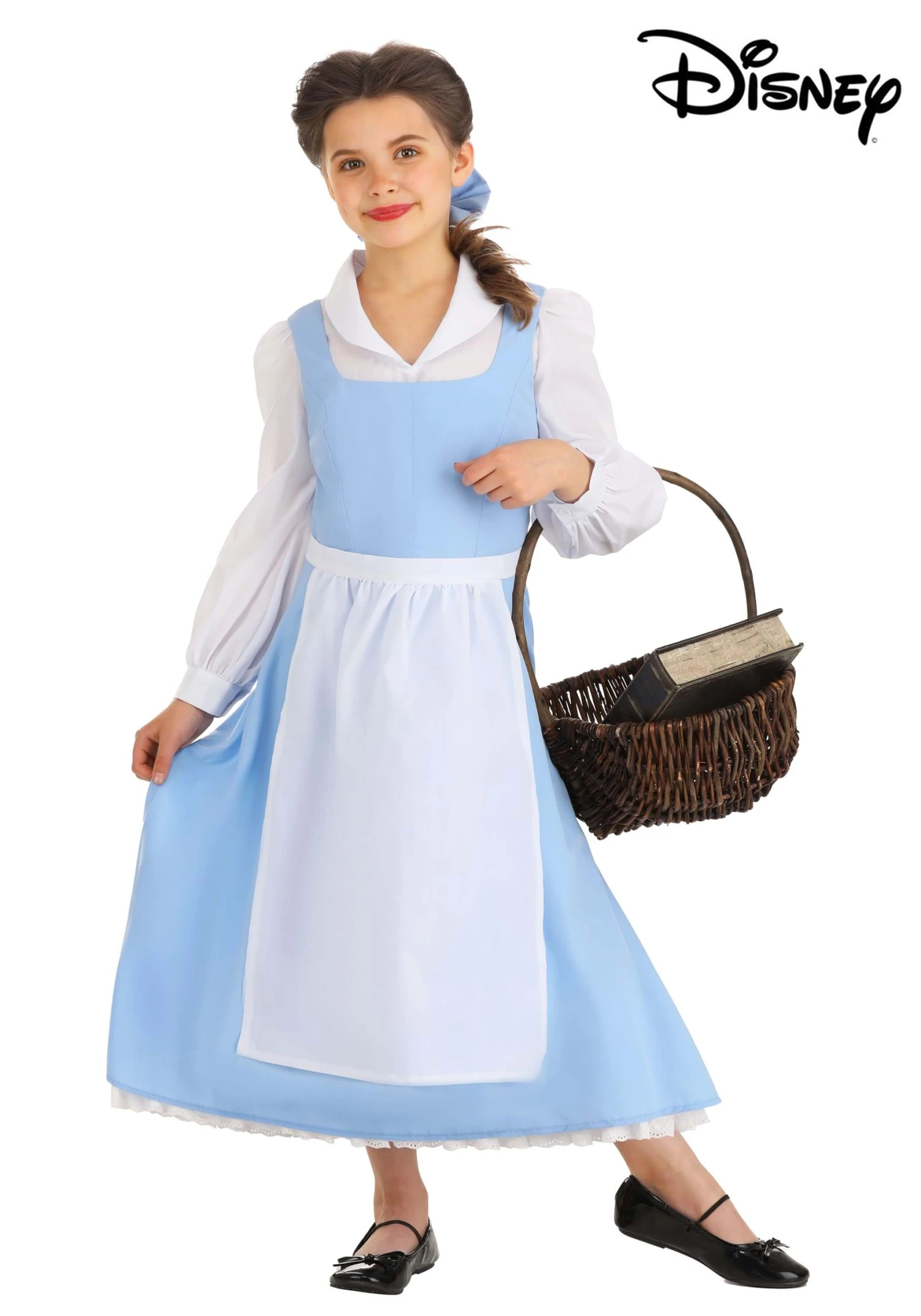Belle Blue Dress Costume For Kids From Disney's Beauty And The Beast 3 Belle Blue Dress Costume For Kids From Disney's Beauty And The Beast - Image 3