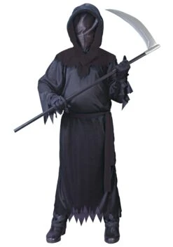 Fun World Child Black Faceless Ghost Costume