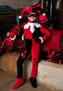 Kid's Harley Quinn Jumpsuit Costume