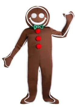 Iced Gingerbread Man Costume For Kids -Halloween Costumes Shop child iced gingerbread man costume alt 4