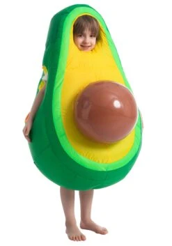 Inflatable Avocado Kid's Costume -Halloween Costumes Shop child inflatable avocado costume alt 2