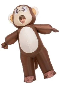 Inflatable Monkey Kid's Costume 9 Inflatable Monkey Kid's Costume -Halloween Costumes Shop child inflatable monkey costume alt 2
