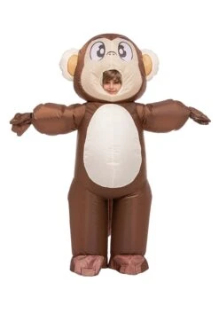 Inflatable Monkey Kid's Costume 11 Inflatable Monkey Kid's Costume -Halloween Costumes Shop child inflatable monkey costume alt 4