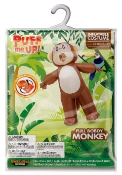 Inflatable Monkey Kid's Costume 13 Inflatable Monkey Kid's Costume -Halloween Costumes Shop child inflatable monkey costume alt 5 1