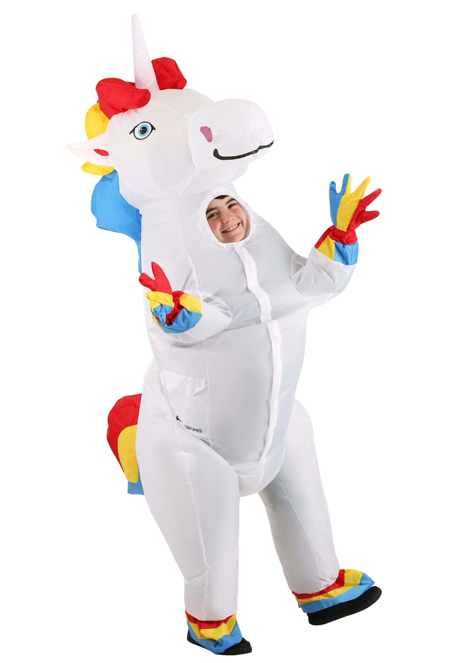 Kids Inflatable Prancing Unicorn Costume 1 Kids Inflatable Prancing Unicorn Costume