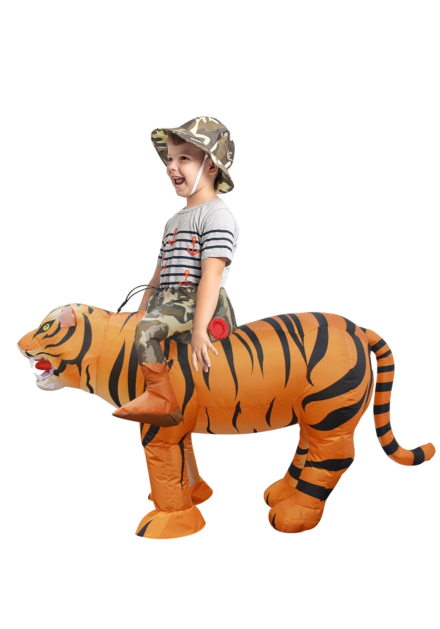 Inflatable Ride A Tiger Costume For Kids 2 Inflatable Ride A Tiger Costume For Kids - Image 2