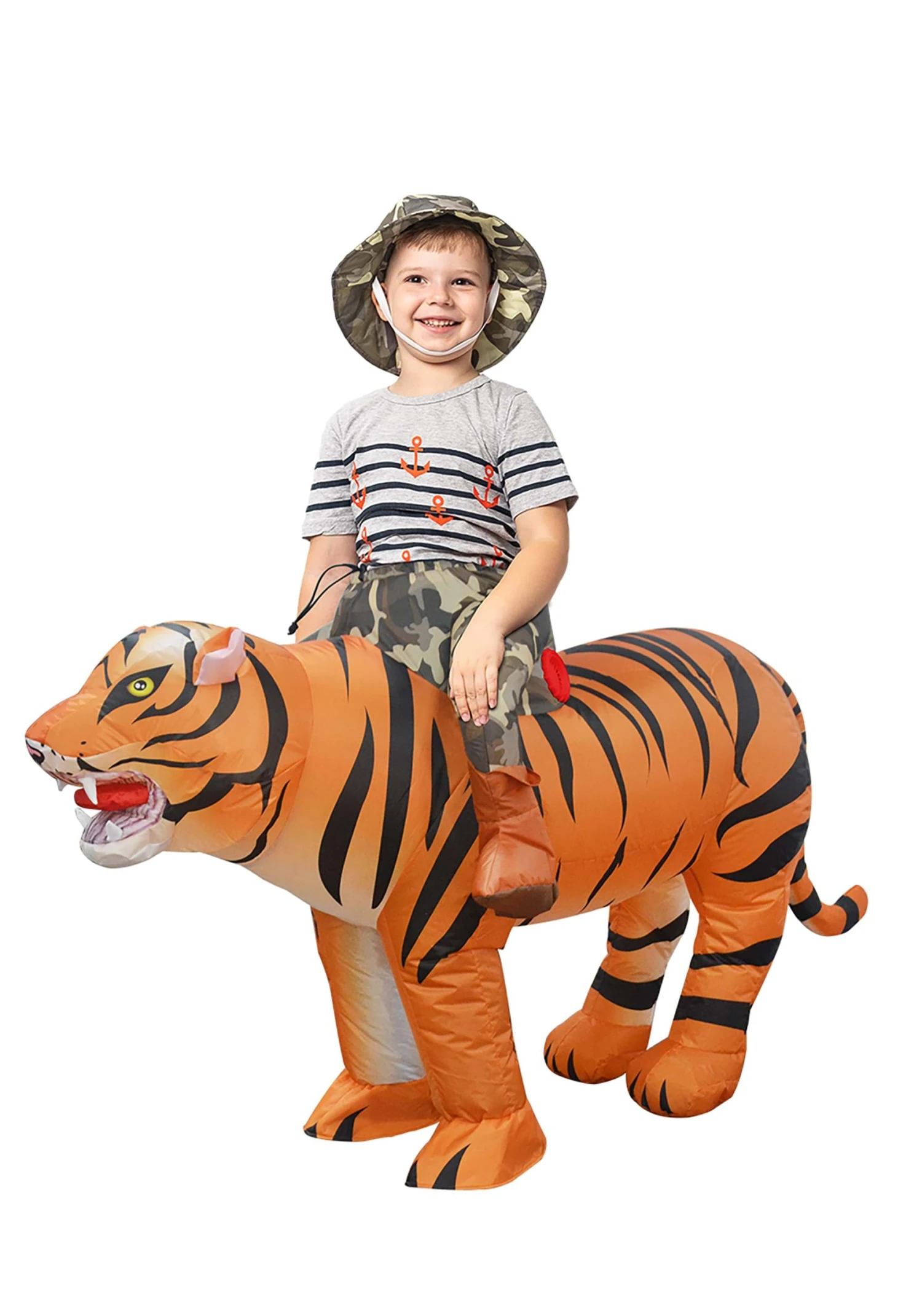 Inflatable Ride A Tiger Costume For Kids 1 Inflatable Ride A Tiger Costume For Kids