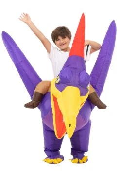 Inflatable Riding-A-Pteranodon Costume For Kids
