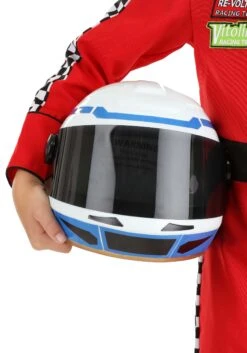 Race Car Driver Costume Helmet For Kids -Halloween Costumes Shop child race car helmet alt 2