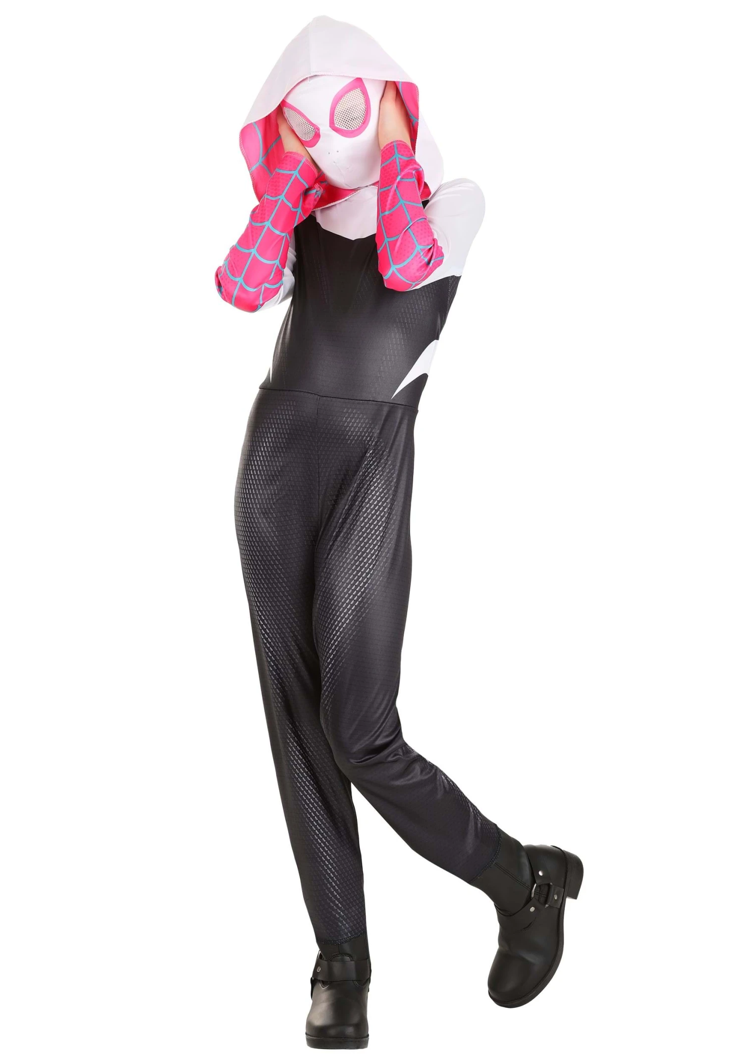 JAZWARES Kid's Spider-Gwen Costume 2 JAZWARES Kid's Spider-Gwen Costume - Image 2