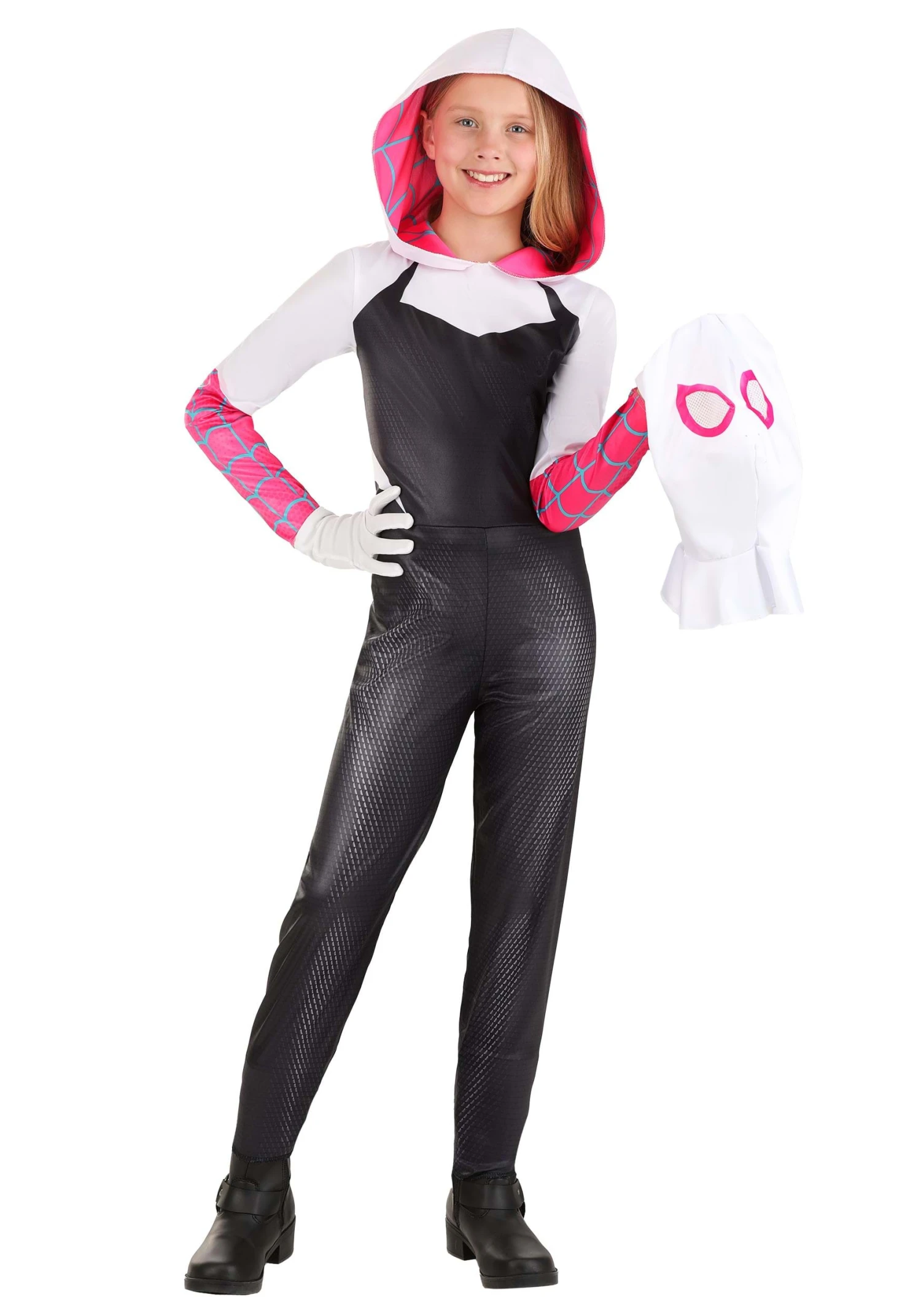 JAZWARES Kid's Spider-Gwen Costume 7 JAZWARES Kid's Spider-Gwen Costume - Image 7