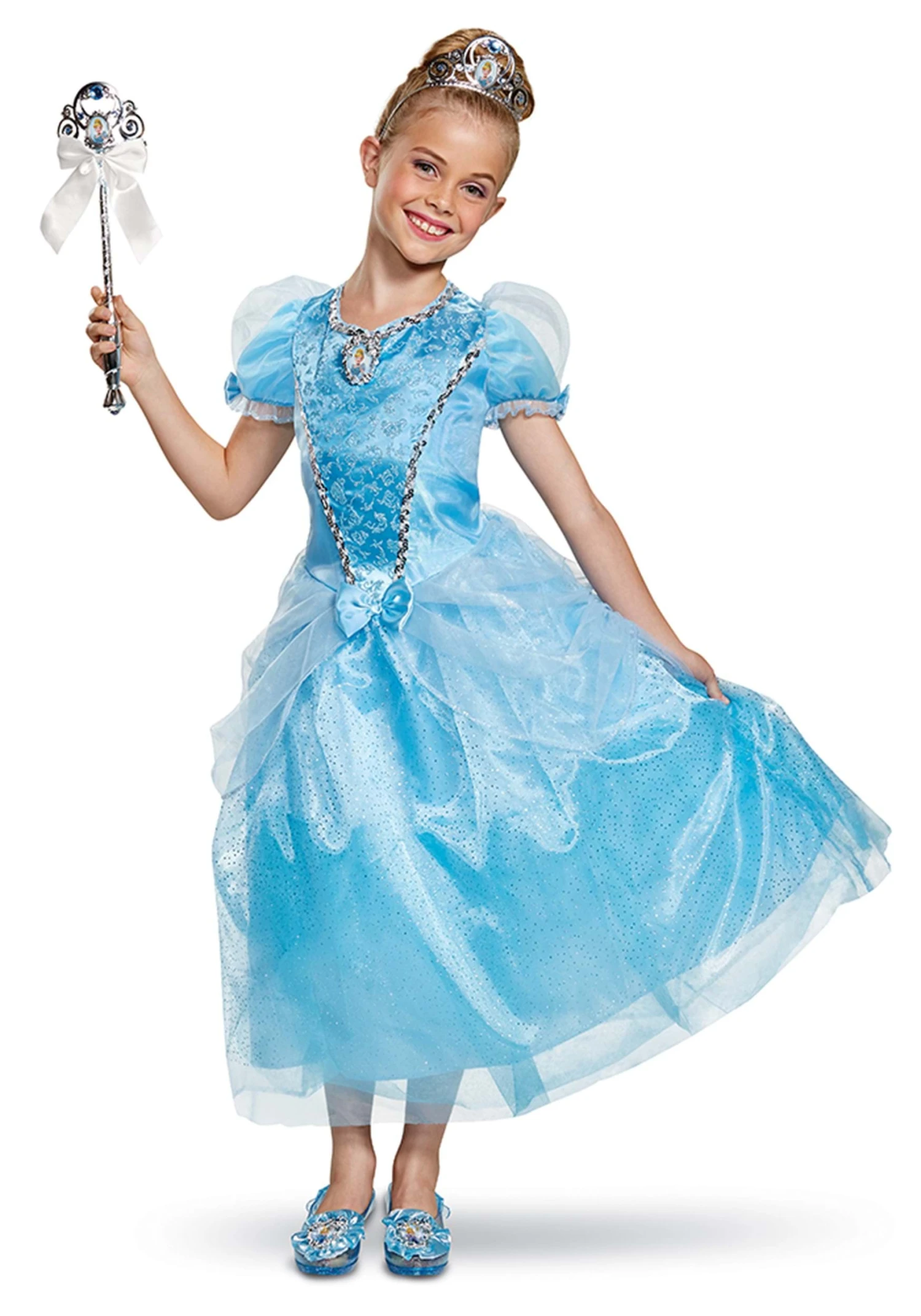Disguise Cinderella Deluxe Costume For Kids 1 Disguise Cinderella Deluxe Costume For Kids