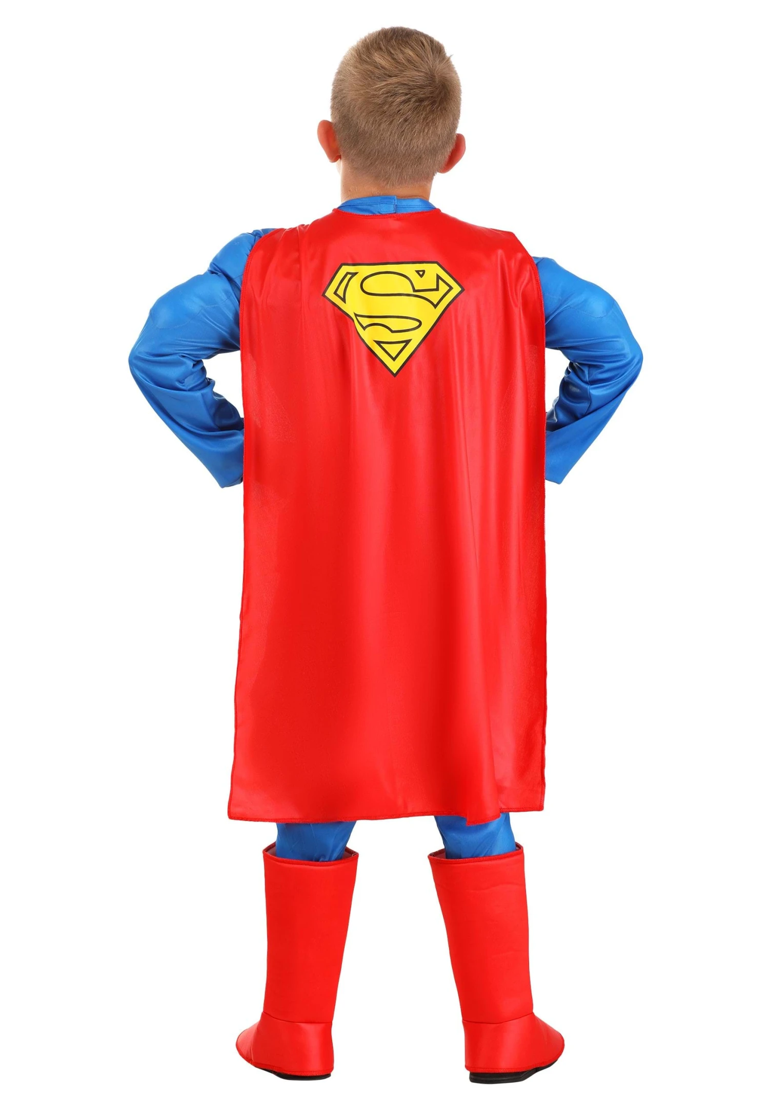 Classic Superman Deluxe Costume For Kids 2 Classic Superman Deluxe Costume For Kids - Image 2