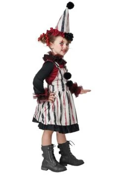 Clever Lil' Clown Costume For Toddlers -Halloween Costumes Shop clever lil clown toddler costume alt 2