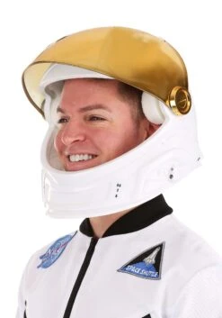 Adult Deluxe Cosmonaut Space Costume Helmet -Halloween Costumes Shop cosmonaut adult space helmet alt 6