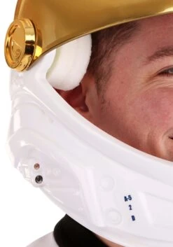 Adult Deluxe Cosmonaut Space Costume Helmet -Halloween Costumes Shop cosmonaut adult space helmet alt 7